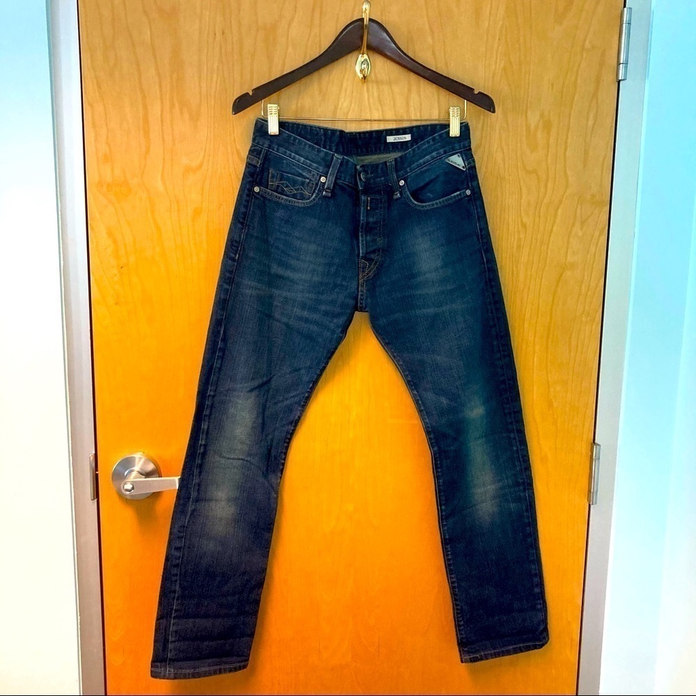 REPLAY Sz 30 Jennon Design  Asolo Italy Dark Wash Jeans